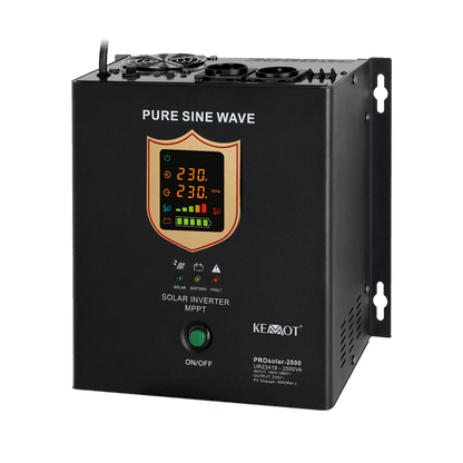 Zonnomvormer – Solar Omvormer – Hybride Omvormer – Pure Sinus Omvormer – 24V Inverter – 2500W Vermogen – Snelle Omschakeling – Stabiele Spanning