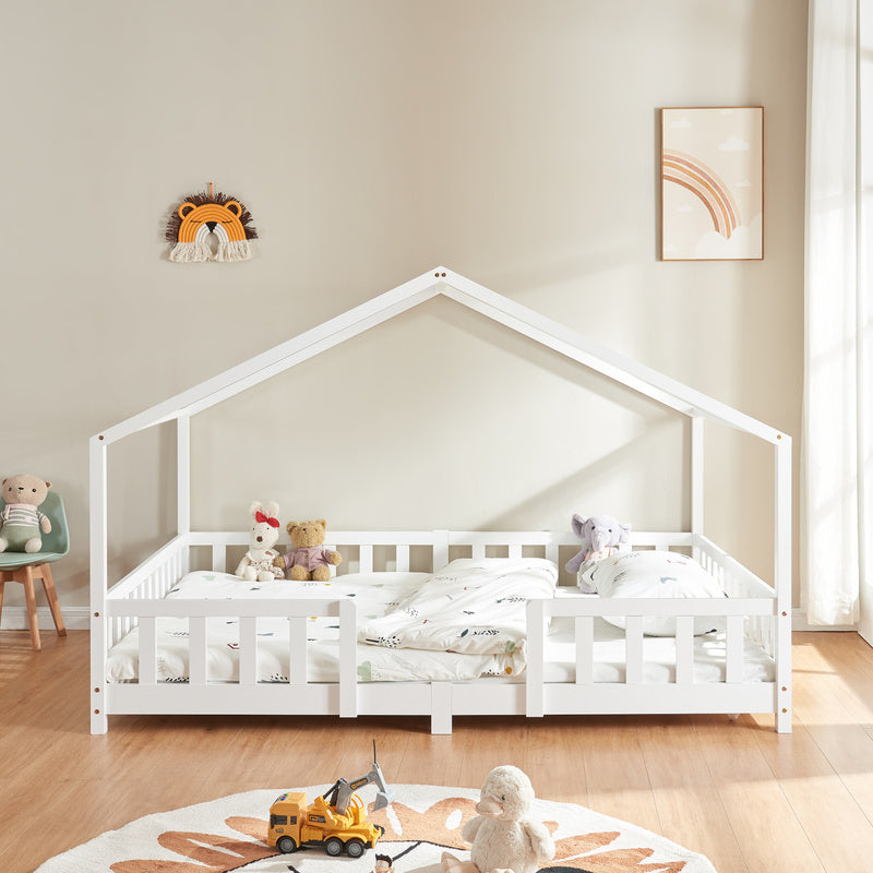 Kinderbed – Kinderbedje – Bedje – Peuterbed – Jongensbed – 70x140 cm – Massief Dennenhout – Valbescherming
