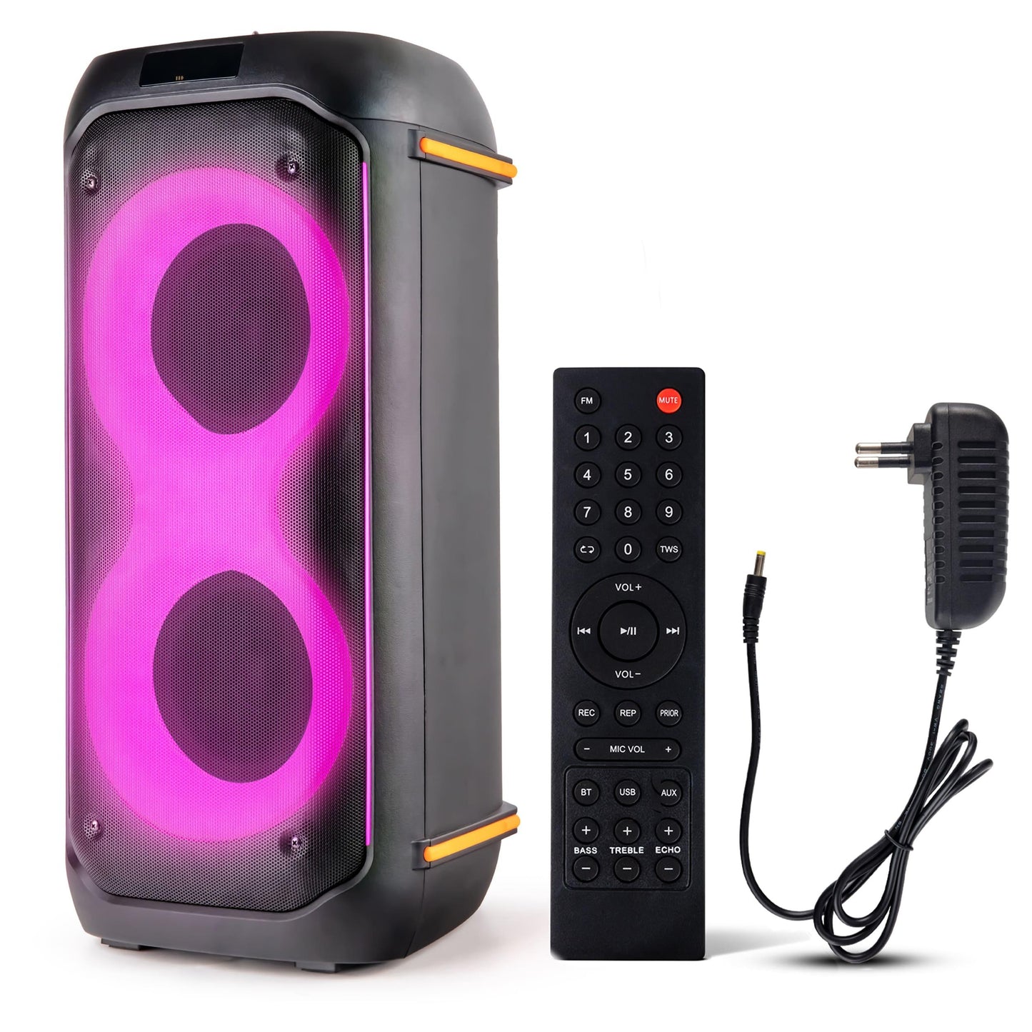 Bluetooth Party Speaker – Draagbare Speaker – Karaoke Speaker – Outdoor Speaker – Bluetooth Speaker – 160W Krachtig Geluid – Draadloze TWS Connectie – Zwart