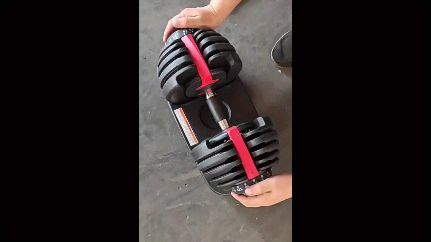 Verstelbare Halter – Dumbbell – Gewicht – Krachttraining – Fitness – 24 kg – Anti-slip Handvat – Duurzaam Metaal