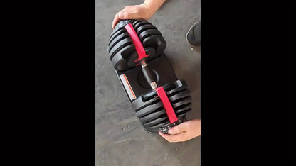 Verstelbare Halter – Dumbbell – Gewicht – Krachttraining – Fitness – 24 kg – Anti-slip Handvat – Duurzaam Metaal