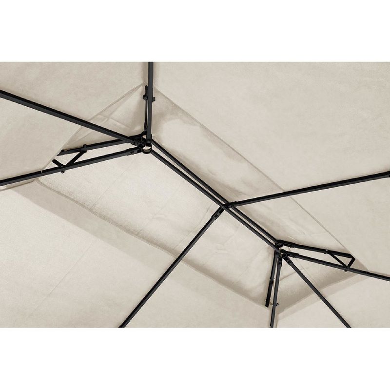 Tuinpaviljoen – Tuinkoepel – Overkapping – Prieel – Pergola – Water- en UV-bestendig – Stevig Stalen Frame 3x4m