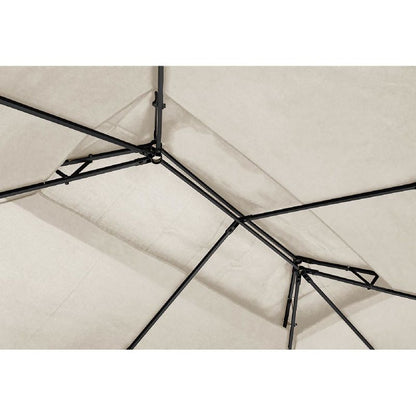 Tuinpaviljoen – Tuinkoepel – Overkapping – Prieel – Pergola – Water- en UV-bestendig – Stevig Stalen Frame 3x4m
