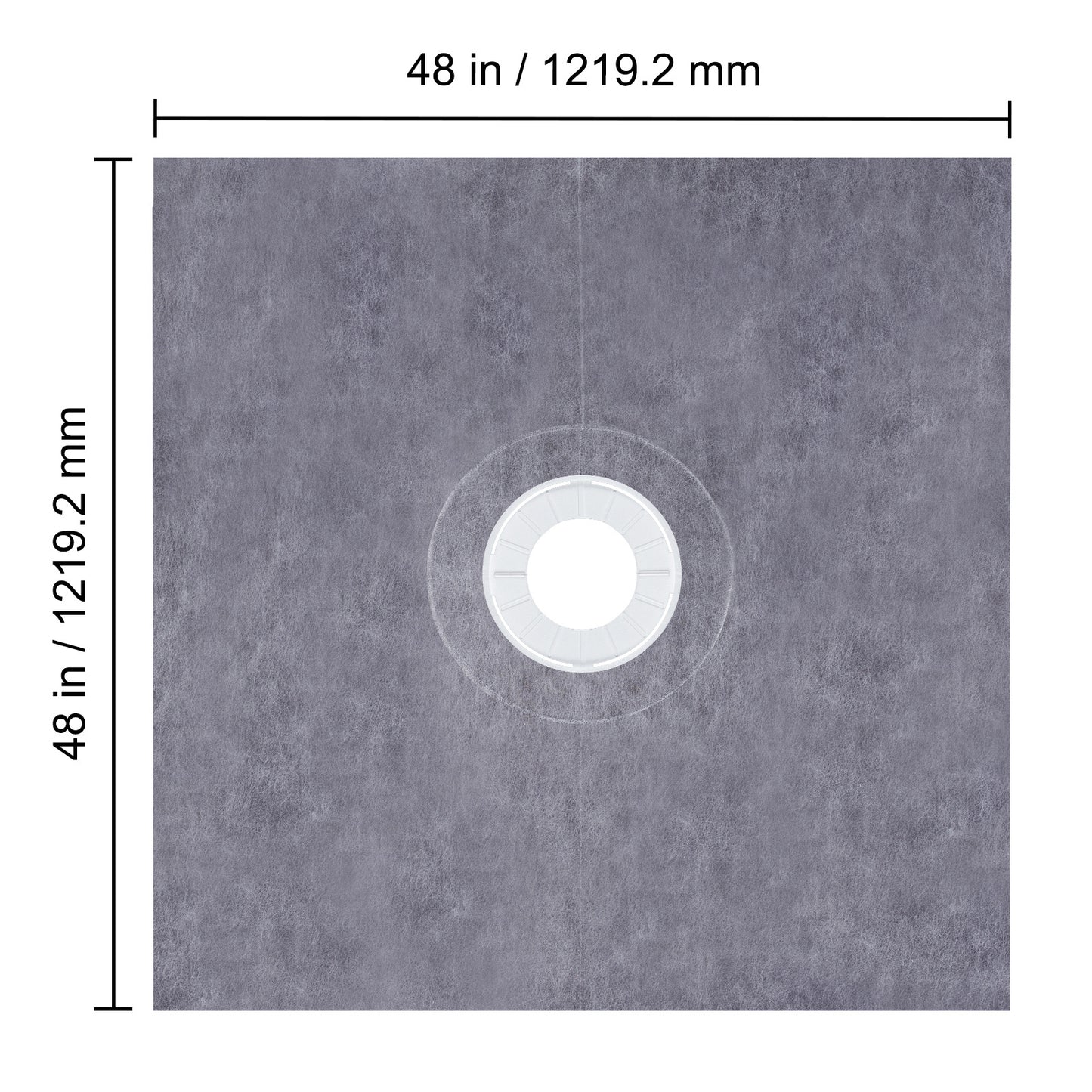 Douchesysteem – Douchebak – Doucheset – Douchevloer – Douchebasis – EPS Schuim 1219x1219 mm – Waterdicht Met 5° Afschot En Roestvrij Stalen Afvoerrooster