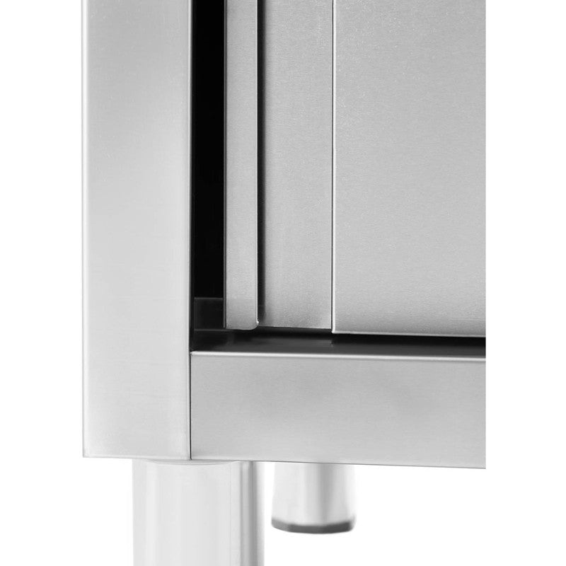 Wastafelmeubel met Spoelbak – 140 × 60 × 94,5 cm – Roestvrijstalen Onderkast met Schuifdeurwijsysteem
