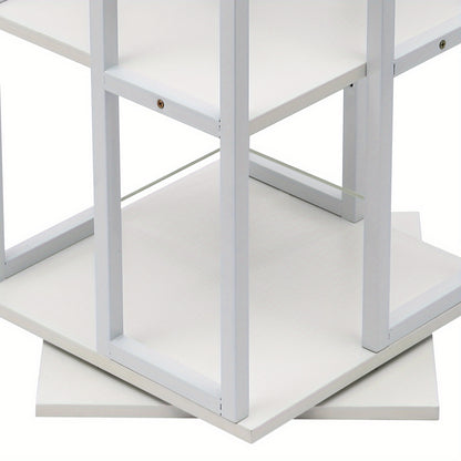 Boekenrek – Boekenkast – Vakkenkast – Boekenplank – Opbergrek – 4-laags – Wit – Hoogwaardig Hout – Draagvermogen 30 kg per plank