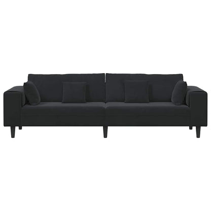 Velvet Bank – Zitbank – Sofa – 3-Zitsbank – Woonkamerbank – Lichtgrijs – Zachte Velvet Bekleding – Stevig Houten Frame
