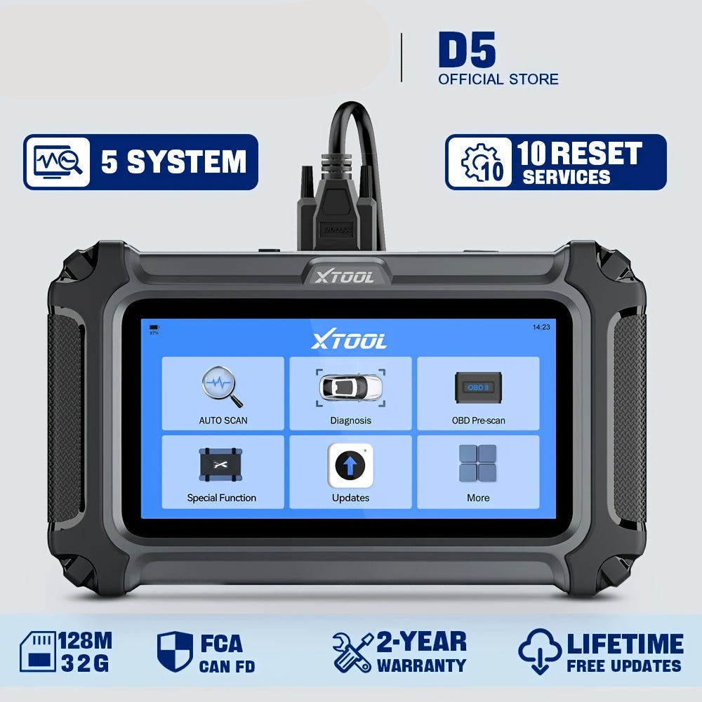 OBD2 Scanner – Auto Uitleesapparaat – Diagnoseapparaat – Foutcode Lezer – Uitleesapparatuur – 5-Systeem Diagnose & 9 Resetfuncties – Groot 5,45” Touchscreen & Wi-Fi Updates