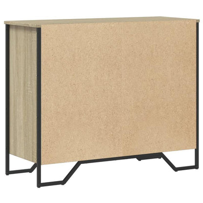 Easy Assembly Modern Dresser - 4-Drawer Storage Cabinet with, Beige Oak Finish, Sturdy Legs - Space-Saving Organizer for Bedroom, Living Room, Office - Engineered Wood Construction (91x35.5x74.5cm) - Ideal for Small Apartment