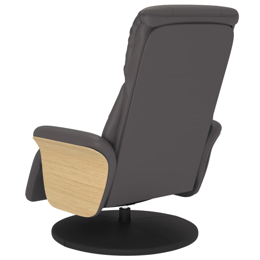 Relaxfauteuil – Relaxstoel – Loungefauteuil – Draaifauteuil – Verstelbare Fauteuil – Kunstleer – 360° Draaibaar – Verstelbare Rugleuning 105-125°