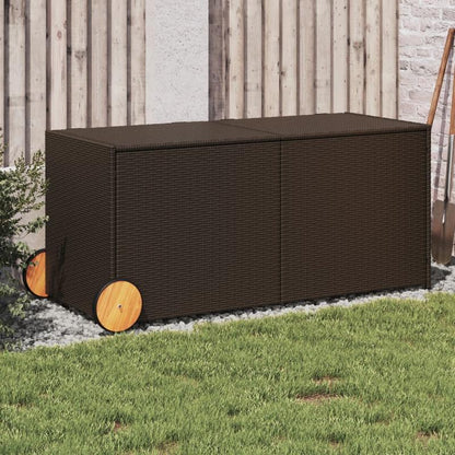 Opbergkist Tuin – Tuinkussenbox – Tuinbox – Opbergbox – Tuinmeubelbox – 283 Liter Inhoud – Weerbestendig PE Rattan Met 4 Wielen En Mobiel