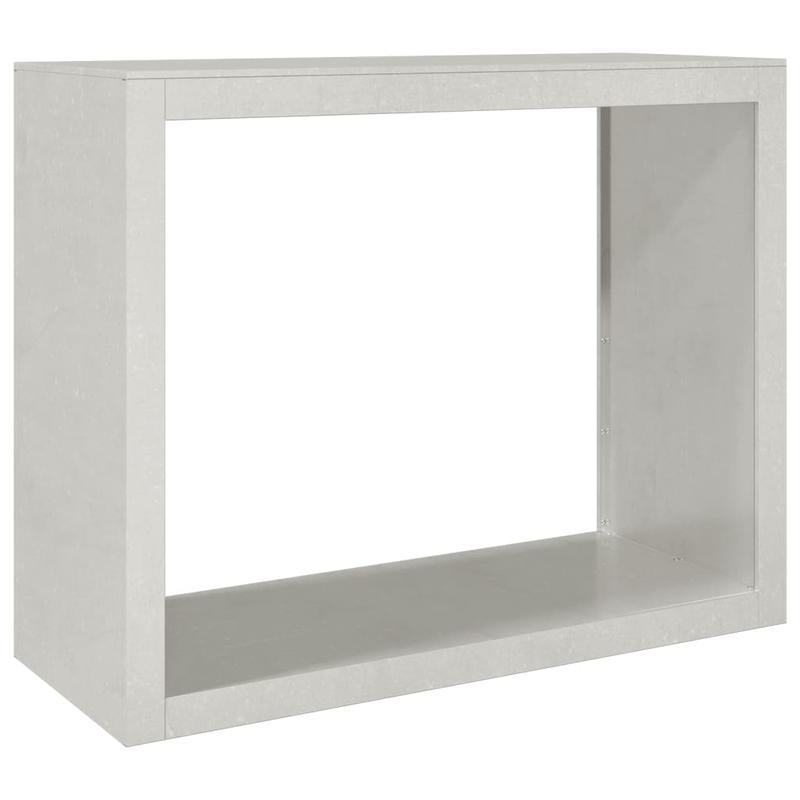 Houthouder – Houtopslag – Brandhoutrek – Buitenrek – Tuinhouder – Roestvrij Staal – 100x40x80 cm – Uittrekbare Plank