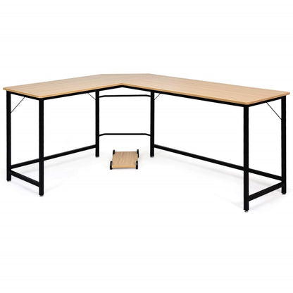 Hoekbureau – L-vormig Bureau – Gamestoel Bureau – Computerbureau – Office Bureau – Ruim Werkoppervlak 168x125 cm – Hoogwaardig MDF Met Stabiel Metalen Frame