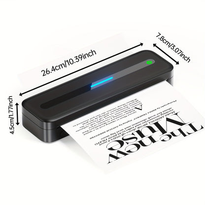 Draagbare printer – Mobiele printer – Pocket printer – Thermische printer – Bluetooth printer – Inktloos printen – USB oplaadbaar – Ondersteunt A4 en US letter formaat