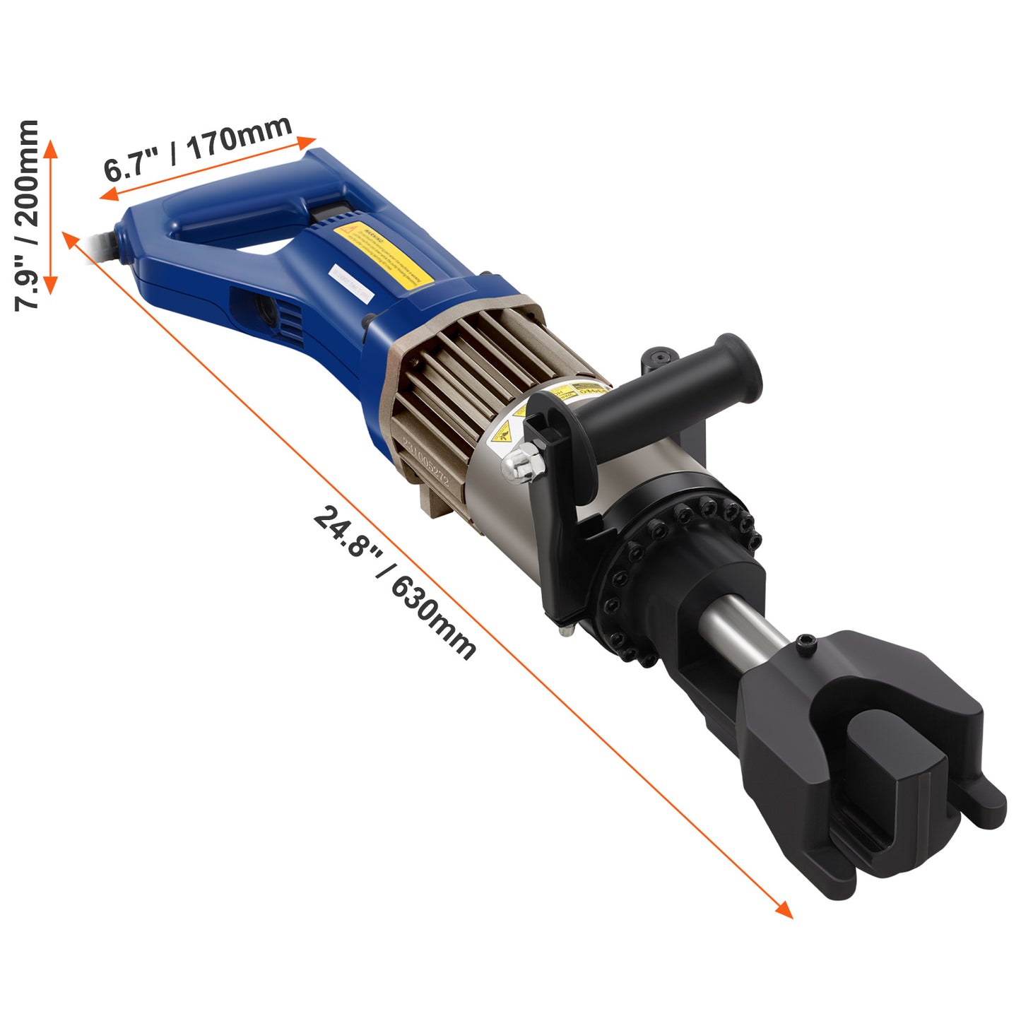Elektrische Wapening Buiger – Wapeningstaal Buigmachine – Staalbuiger – Hydraulische Buiger – Betonstaal Buiger – 1500W Motor – Buighoek 0°-90° Instelbaar – Zwart & Blauw