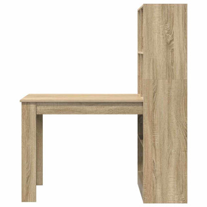 Bureau – Schrijftafel – Werktafel – Studiebureau – Thuiswerkplek – Sonoma Eiken – Krasbestendig – Vrijstaand Ontwerp