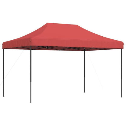 Partytent inklapbaar pop-up 440x292x315cm bordeauxrood