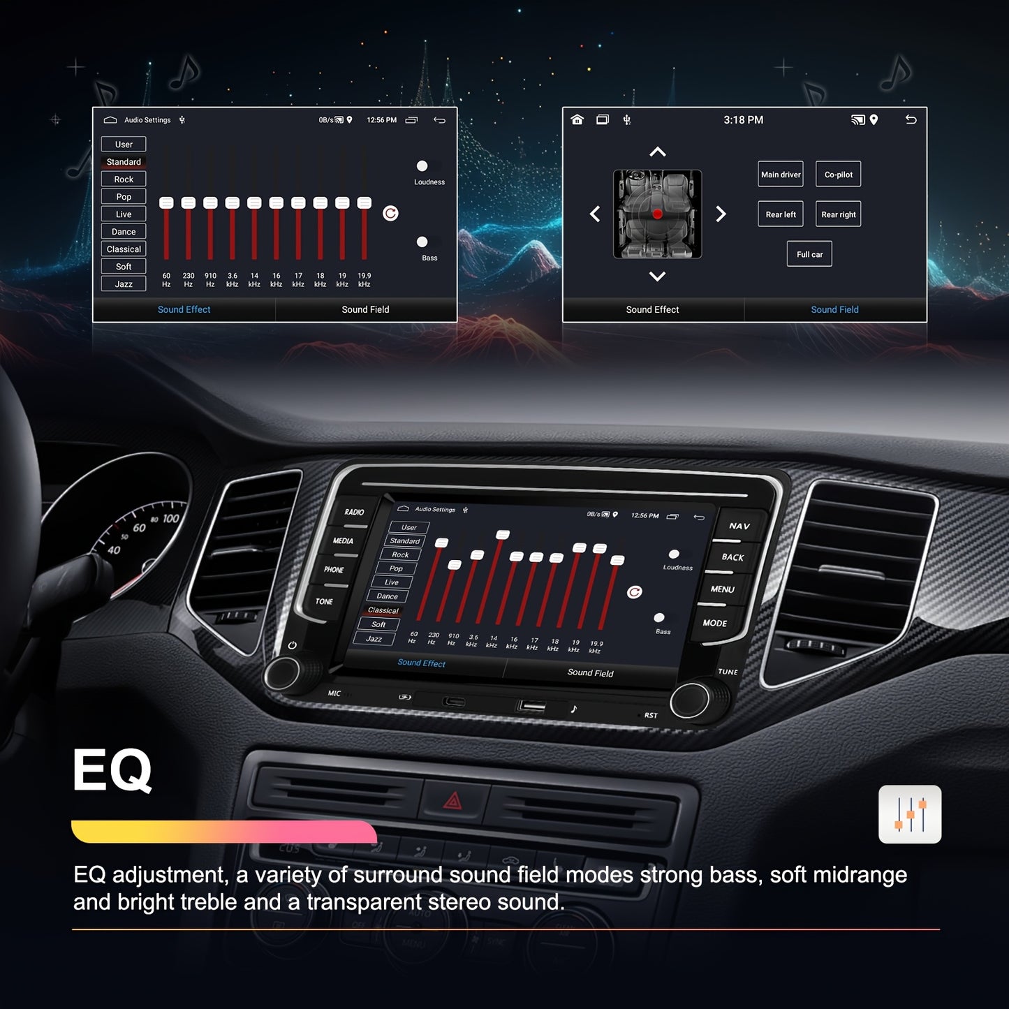 Double DIN Autoradio – Inbouw Car Stereo – Multimediaspeler – Navigatiesysteem – Auto Radio – 7 Inch Touchscreen – AHD Achteruitrijcamera & DVR Dashcam