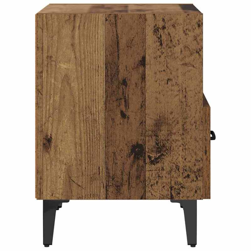 High-quality Nachtkastje 2pcs Oud hout 40 x 35 x 47.5cm Bewerkt hout, Bedroom Furniture, Classic Design, Handcrafted Wood, Apartment Living