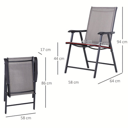 Campingstoelen – Campingstoelen Opvouwbaar – Stoel Voor Buiten – Tuinstoelen – Lichtgewicht Metalen Frame – Comfortabele Armleuningen
