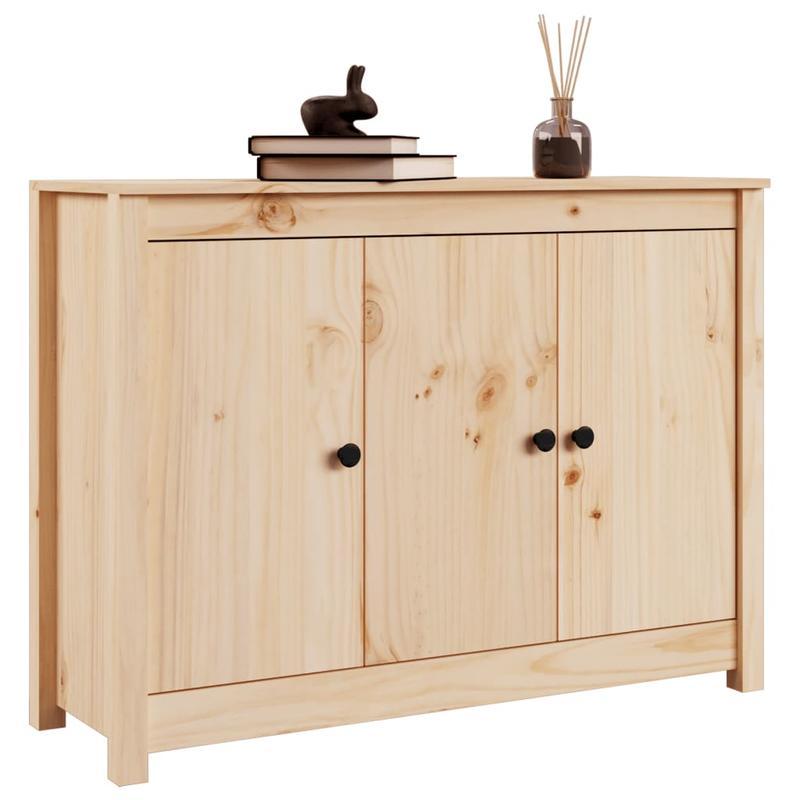 Modern Light Wooden Sideboard with 3 Drawers & 2 Doors - 100x35x74cm, Minimalist Design, Removable Storage, Perfect for Living Room or Bedroom, Bedroom Storage Furniture, Sleek Furniture, Natural Wood Finish
