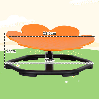 Draaistoel Kids – Sensorische Stoel – Balanceerstoel – Autisme Stoel – Kinderstoel Oranje – Ergonomisch Comfort – Beweging Bevordert Focus