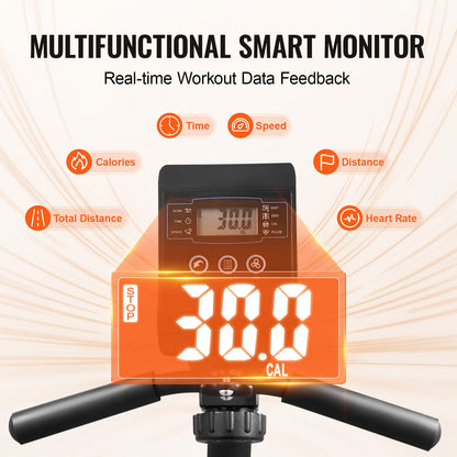 Ligfiets – Hometrainer – Recumbent Fitnessfiets – Seniorentrainer – Magnetische Weerstand – Ergonomisch Ligzitje – Verstelbare Weerstand – Stevig Frame