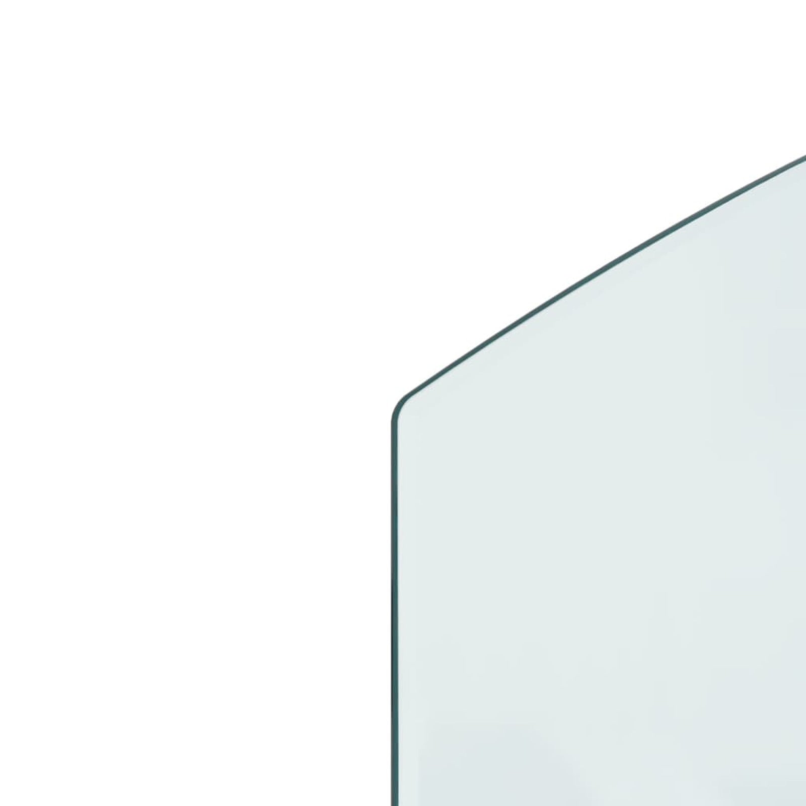 Haardvloerglas – Vloerbeschermer – Glasplaat – Hittebestendig Glas – Haardplaat – 100x60 cm – Duurzaam Transparant Glas - QUORE