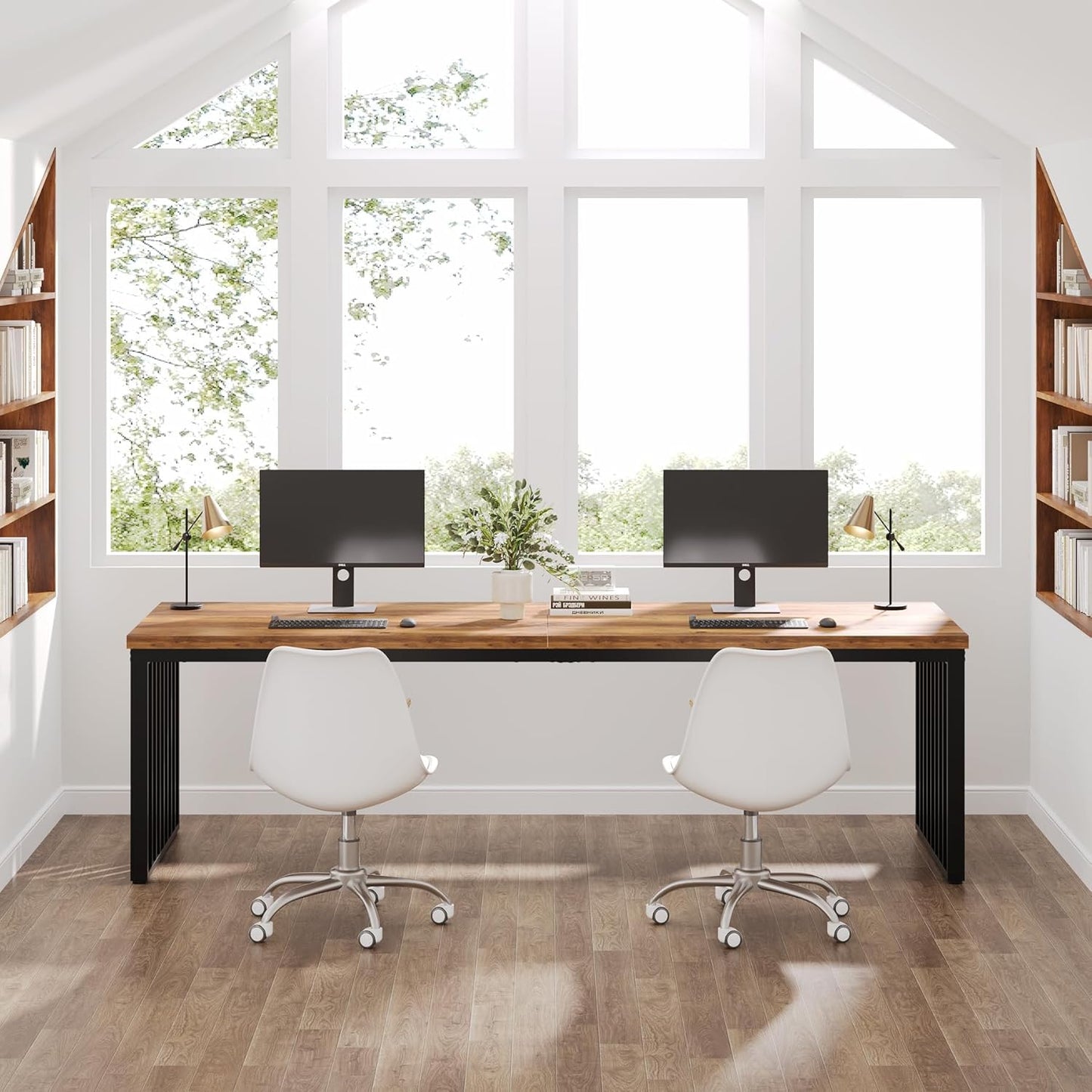 Computertafel – Bureau – Werkplek – PC Tafel – Kantoor Tafel – 180 cm Breed – Stevig Metalen Frame