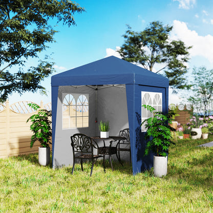 Tuinpaviljoen – Partytent – Tuintent – Paviljoen – Prieel – 2x2 m – Verstelbare Hoogte – Waterafstotend Staal & Oxford Doek – Donkerblauw