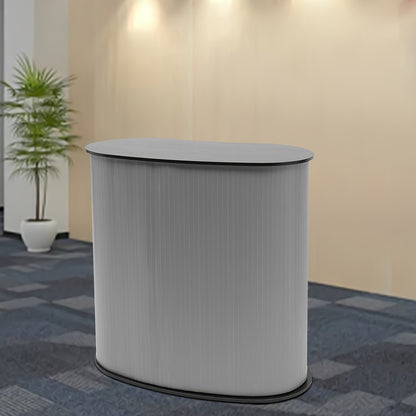 Vouwbalie – Receptiebalie – Balie – Toonbank – Front Desk – Lichtgewicht en Opvouwbaar – Stevig Kunststof en Hout – 90x40x90 cm – Waterbestendig