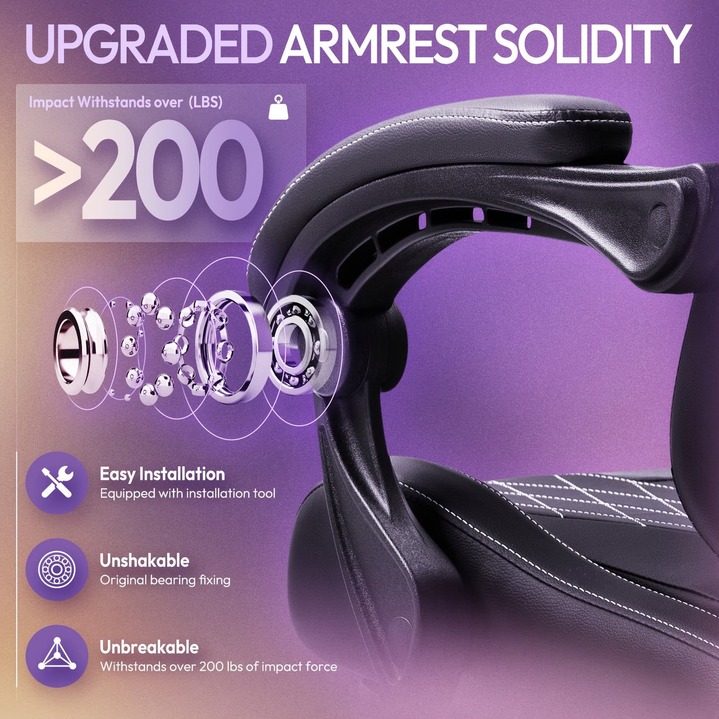 Gamingstoel – Bureaustoel – Computerstoel – Recliner – Ergonomische Stoel – Met Voetensteun – Verstelbare Hoofdsteun – Kunstleren Bekleding – Grijs