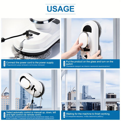 Raamrobot – Robot Ramenwasser – Ruitenreiniger – Elektrische Ramenwasser – Raamwisser – Automatische Waterspray – Krachtige Zuigkracht 5600Pa