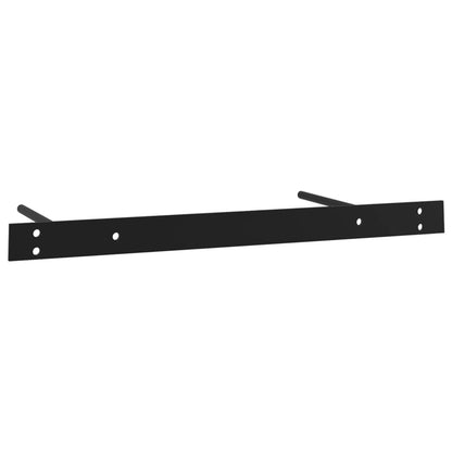 Wandplank – Zwevende Plank – Wandrek – Boekenplank – Muurplank – Met Lade – 80x25x8 cm – Zwart – Space-saving Design – Eenvoudige Montage