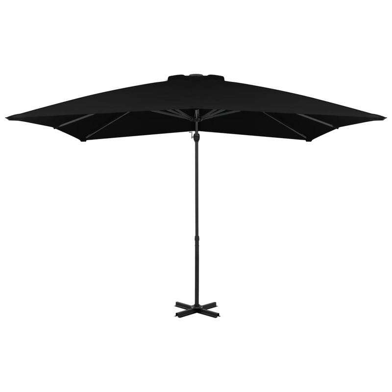 Parasol – Zonnescherm – Luifel – Schaduwdoek – Drijvende Parasol – 250 X 250 Cm – Aluminium Paal – Verstelbaar En Draaibaar