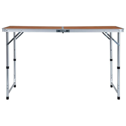 Campingtafel – Inklapbare Tafel – Picknicktafel – Kampeertafel – Lichtgewicht Aluminium – Verstelbare Hoogte – Draagvermogen 50 Kg