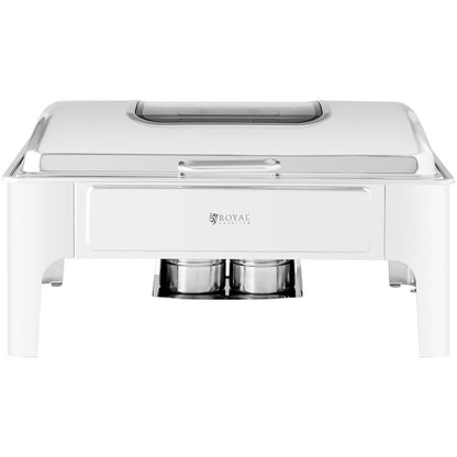 Warmhoudbak – Buffetpan – Voedselwarmer – Pasteibak – Cateringbak – RVS Met Glazen Deksel – 8,5 Liter GN 1/1 – Waterbad Zonder Elektriciteit