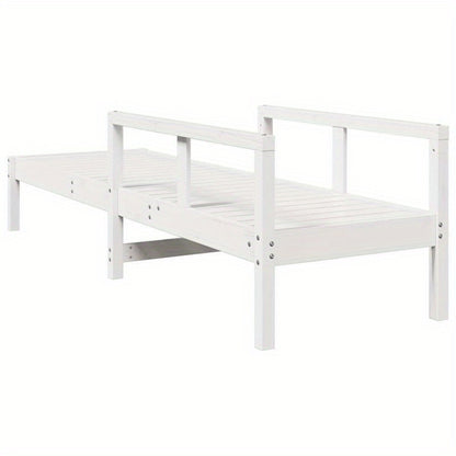 Inklapbare Ligstoel – Stevige Tuinstoel – Houten Strandstoel – Verstelbare Relaxstoel – Massief Grenenhout – Compact Opvouwbaar