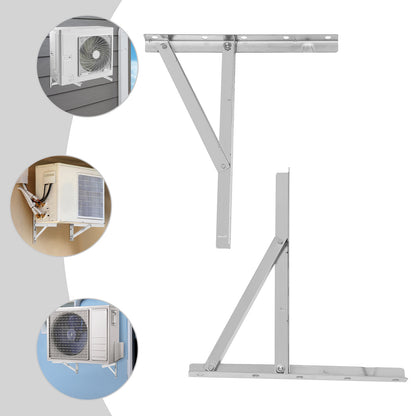 Wandbeugel Airconditioner – Beugel Wandmontage – Houder Buitenunit – Steun Airco – 201 Roestvrij Staal – Draagvermogen 200 kg – Verhoogd Ontwerp Tegen Vuil en Weersinvloeden