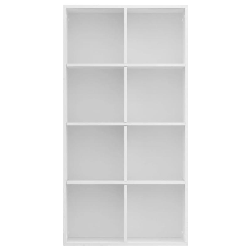 Witte Boekenkast – Boekenkast – Dressoir – Opbergkast – Kast – Compact Formaat 66x30x130 cm – Houten Materiaal & Ruimtebesparend Design