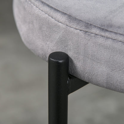 Stapelbare Krukken – Barstoelen – Keukenkrukken – Eetkamerstoelen – Zitkrukken – Set Van 4 – Fluwelen Zitting – Stevige Metalen Constructie