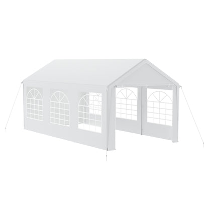 Party Tent Garden Pavilion Foldable Tent Camping Tent with Side Panels and Windows for Party, Market Stall, and Outdoor Camping (3x4m/3x6m)