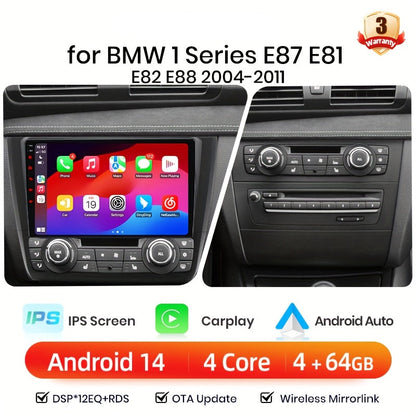 Android Car Radio – Multimedia Speler – Autoradio – Navigatiesysteem – Bluetooth Stereo – 9 Inch IPS Touchscreen – Android 14 Wi-Fi & Draadloze CarPlay