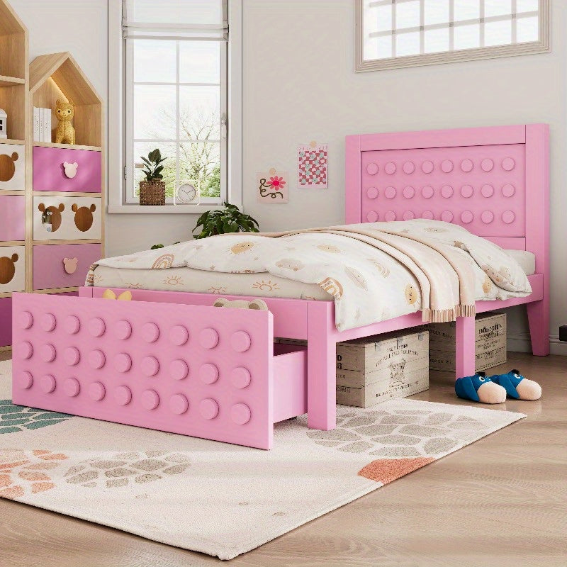 Bedframe Roze – Bedombouw – Bedkast – Opbergbed – Slaapkamerbed – Met Laden – Stevige Constructie – Ruimtebesparend Design