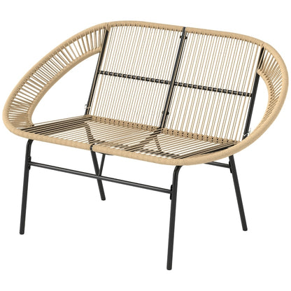 Eettafel – Keukentafel – Tafel – Dinertafel – Vintage Tafel – Bruin – Stalen Sledonderstel – Compact 80x80x76 cm
