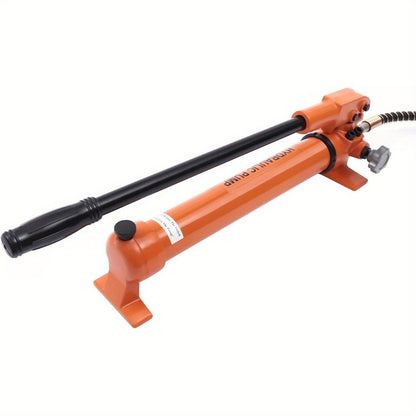 Hydraulische Handpomp – Handpomp – Overhevelpomp – Vloeistofpomp – Brandstofpomp – 200 cm Rubber Slang – Automatische Drukschakeling