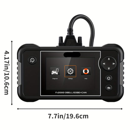 OBD2 Scanner – Autodiagnose Tool – Foutcode Lezer – ABS Systeem Tester – Airbag Scanner – ABS Bleeding – EPB Reset – 12V Batterijtest – Gratis Updates