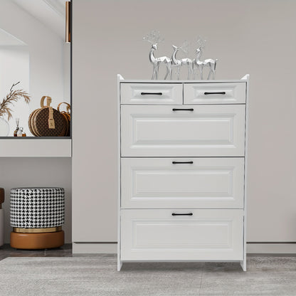 Schoenenkast – Schoenenrek – Schoenenopberger – Halmeubel – Schoenenbank – Wit Hout – 16-20 Paar – Ruimtebesparend Design
