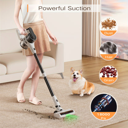Steelstofzuiger – Draadloze Stofzuiger – Handstofzuiger – Steelstofzuiger Zonder Snoer – Cordless Vacuum Cleaner – Lichtgewicht Design – Krachtige Zuigkracht 30 kPa