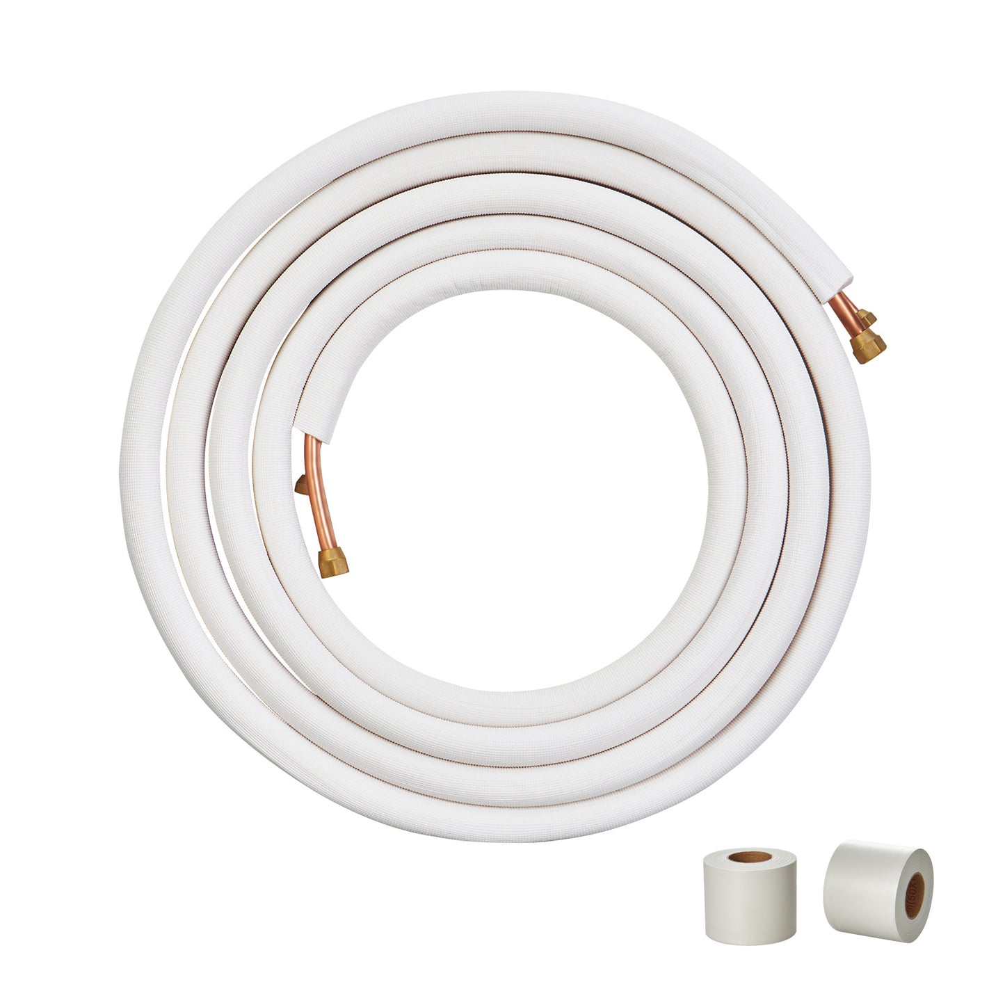 Koperen Leiding – Koperen Buis – Airco Leidingen – HVAC Buizen – Koelleidingen – 25 ft (7,6 m) Lengte – Drievoudige Isolatie